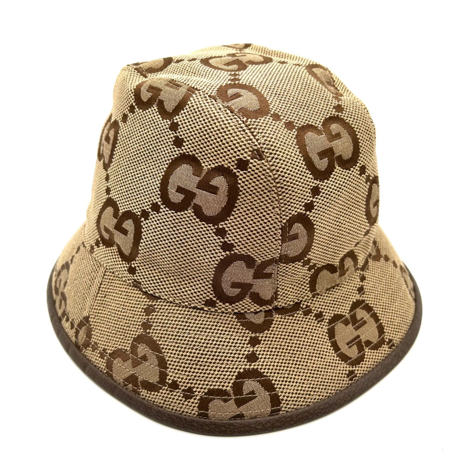 GUCCI グッチ バケットハット ジャンボGG M 681256 ベージュ