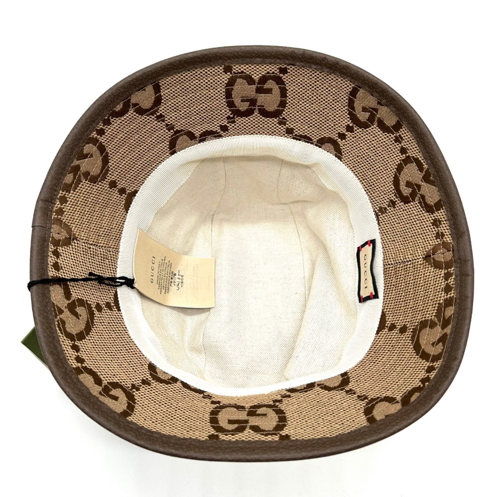 GUCCI グッチ バケットハット ジャンボGG M 681256 ベージュ