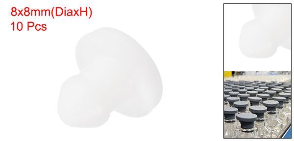 uxcell 穴埋めキャップ シリコーン製スナップ式ロッキングホールプラグ