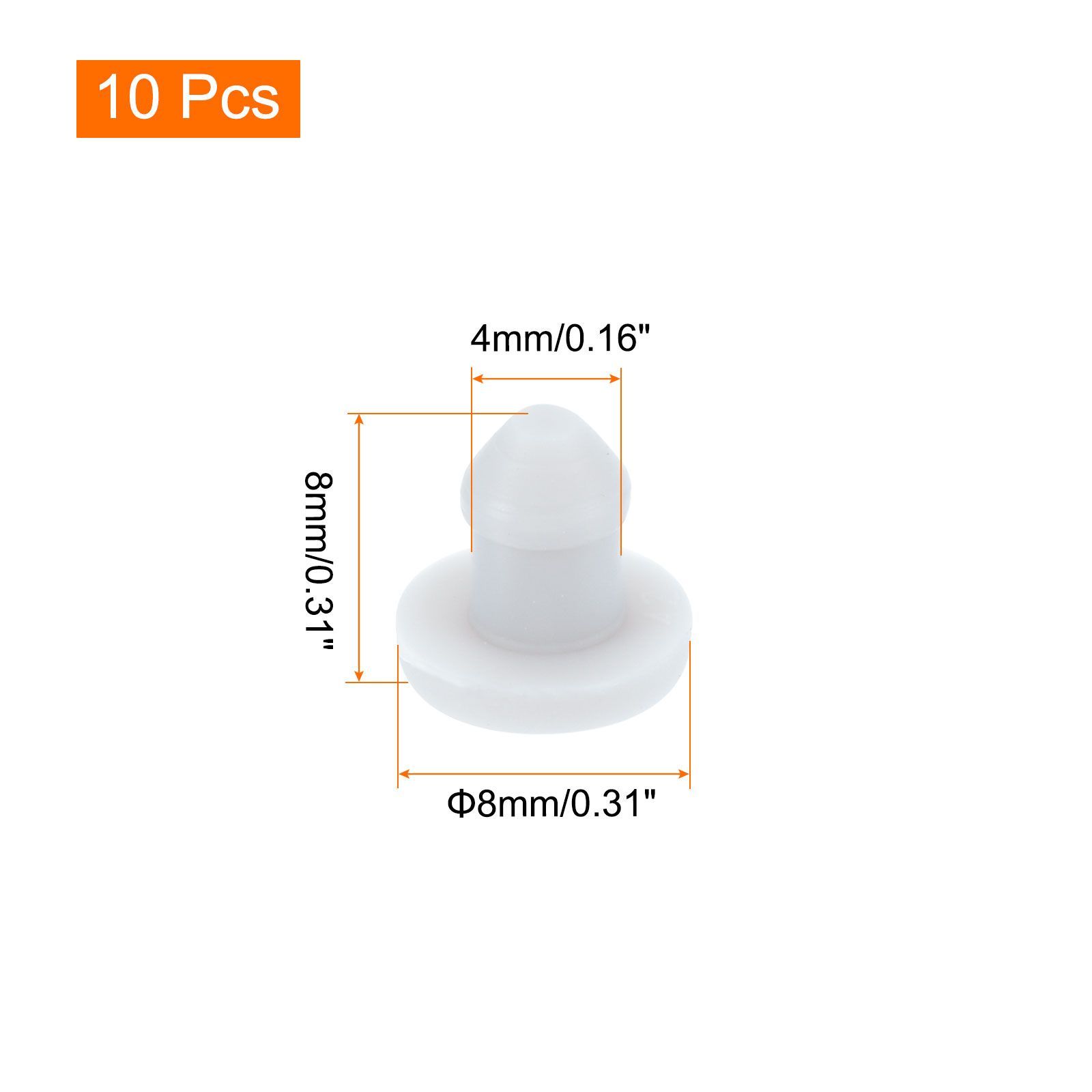 uxcell 穴埋めキャップ シリコーン製スナップ式ロッキングホールプラグ