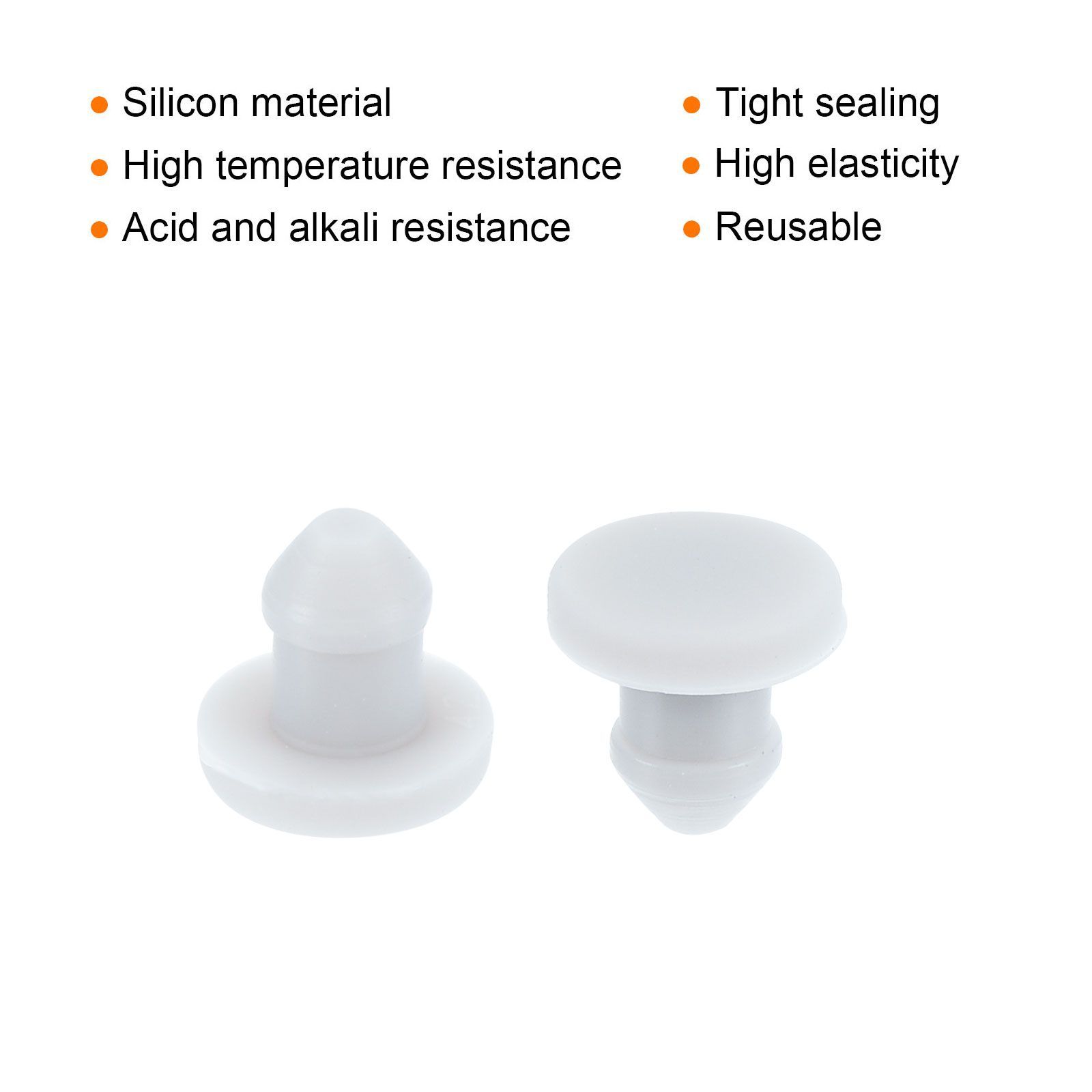 uxcell 穴埋めキャップ シリコーン製スナップ式ロッキングホールプラグ