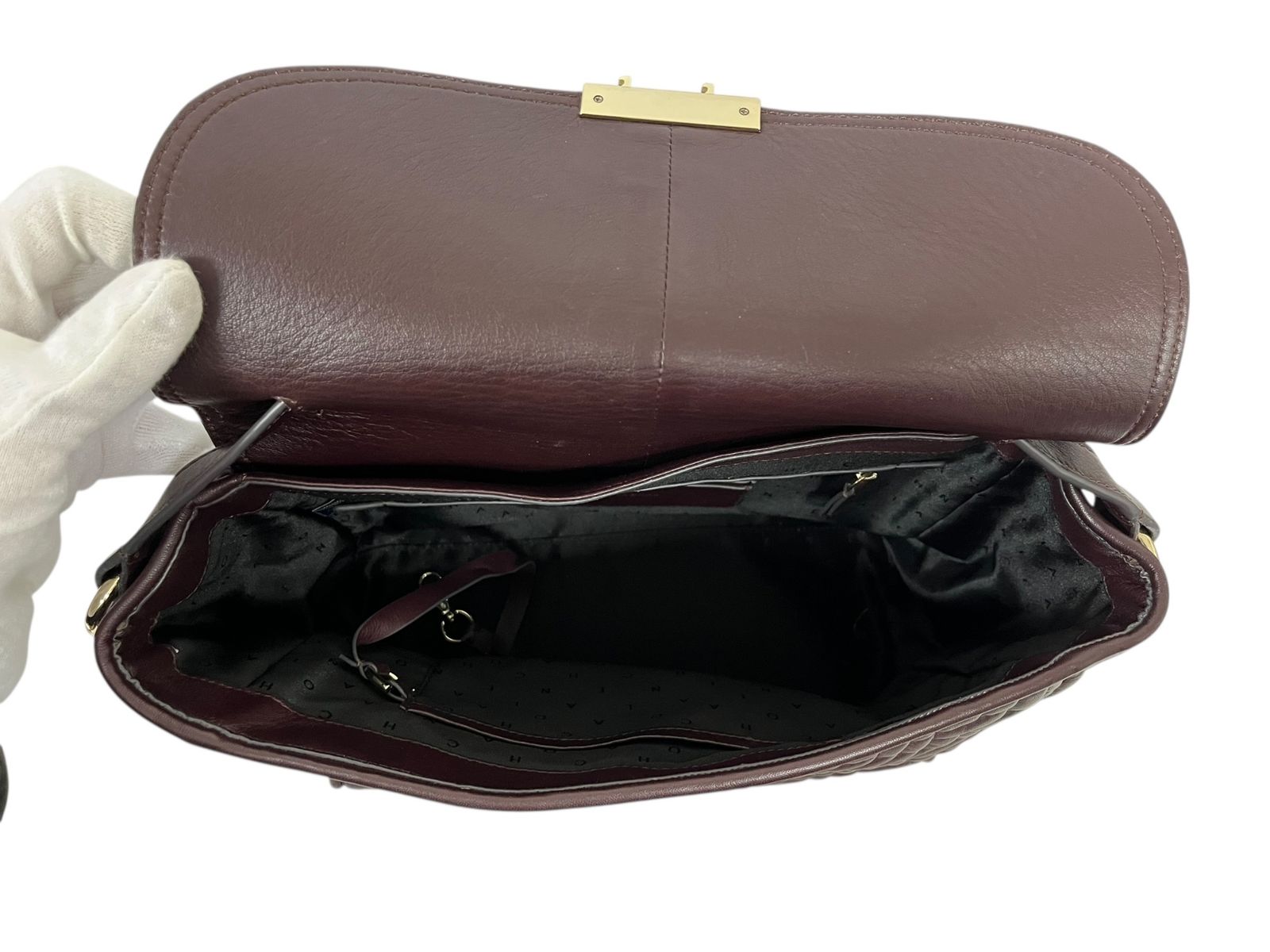 COLE HAAN (コールハーン) ロック キルト サッチェル ハンドバッグ 