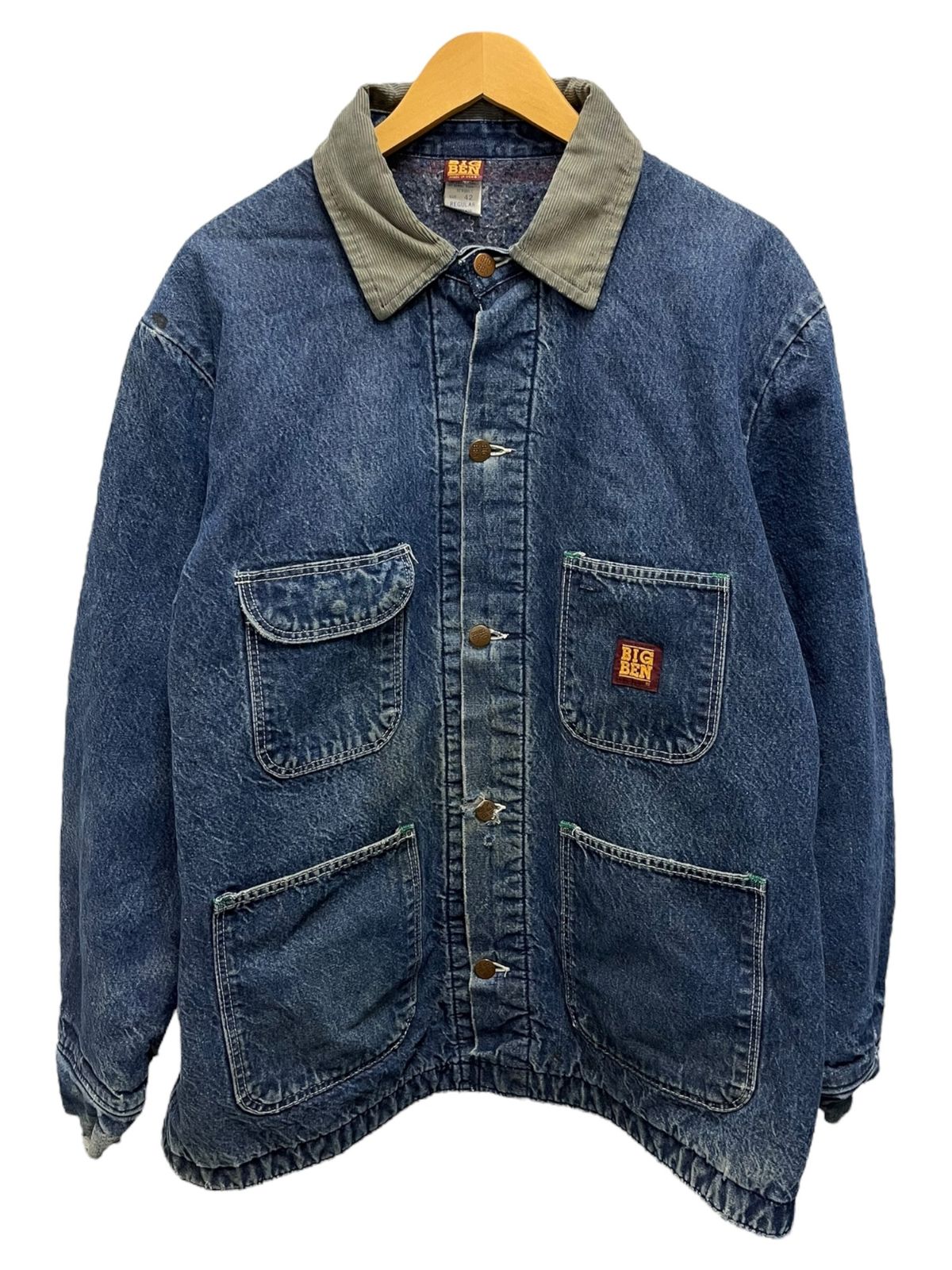 BIG BEN (ビッグベン) デニムカバーオール 裏ブランケット 襟コーズ