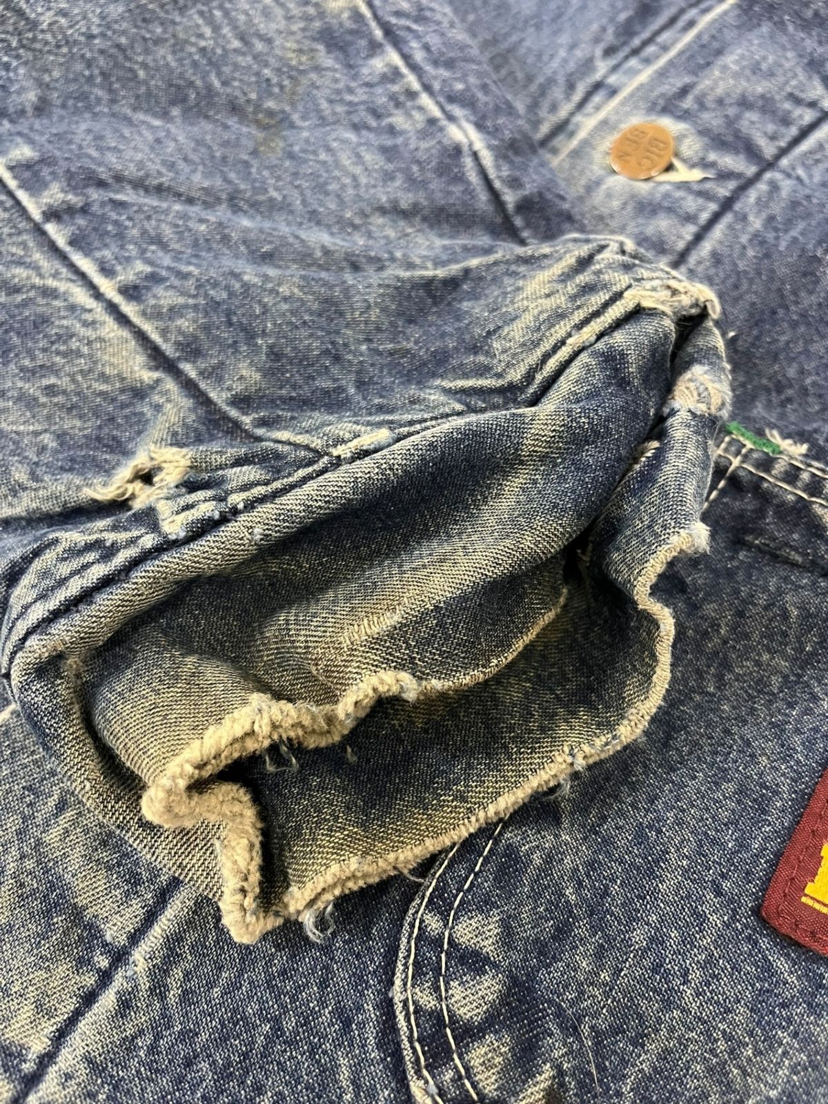 BIG BEN ビッグベン デニムカバーオール 裏ブランケット 襟コーズ 古着 コットン 80 s 90 5 C 99 BLC 42-R メンズ|199 長く使える Tシャツ