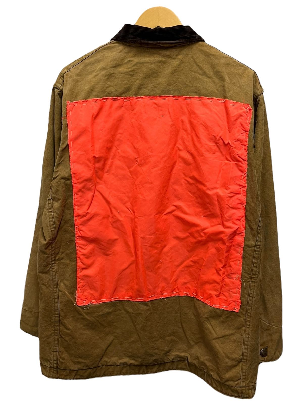 sears シアーズ カバーオール 襟コーデュロイ 裏チェック コットンキャンバス conmaticジッパー 古着 70 s サイズ表記無し ブラウン メンズ 199