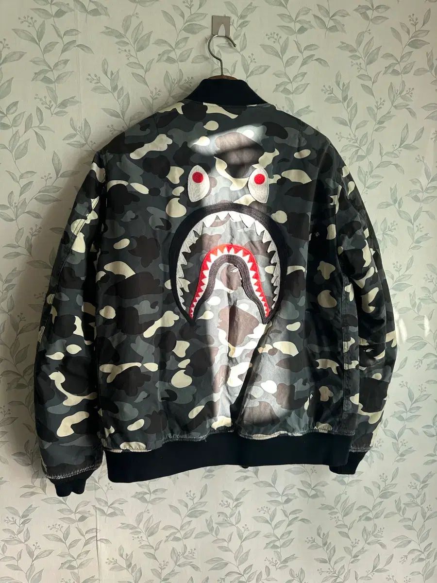 A BATHING APE ブラック カモフラージュ WGM ブルゾン ジャケット XL