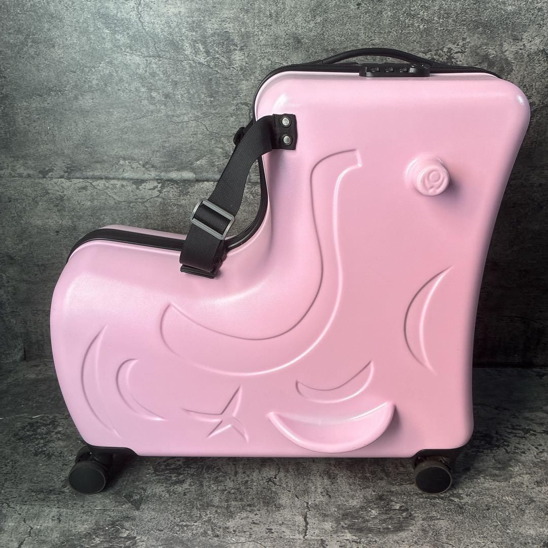 【値下げ中】NORICCO ノリッコ 座れるキャリーケース　 ピンク　M NORICCO ノリッコ 座れるキャリーケース ピンク - メルカリ