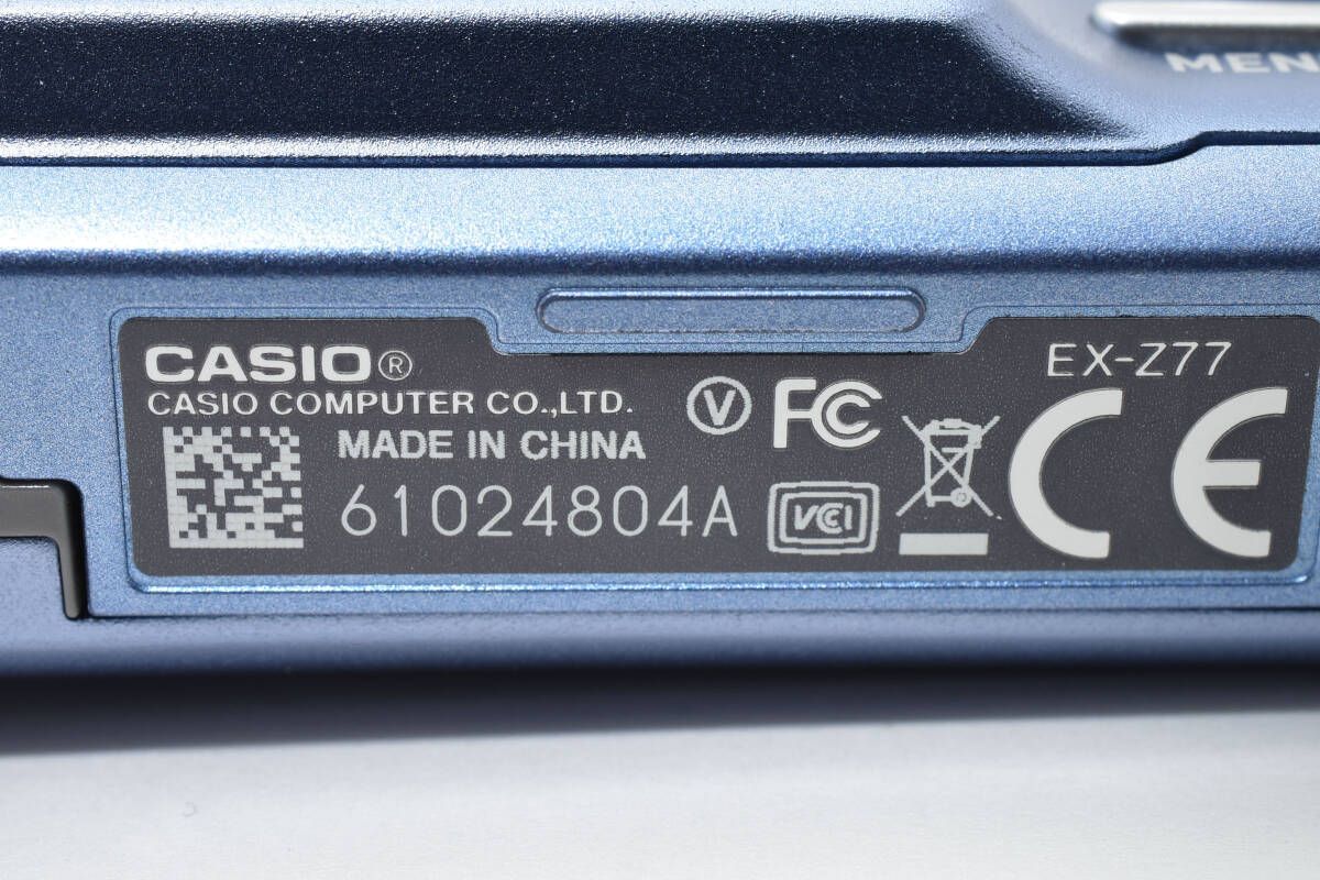 ☆カシオ CASIO EXILIM EX-Z77 ブルー☆ W1138＃3807 - メルカリ