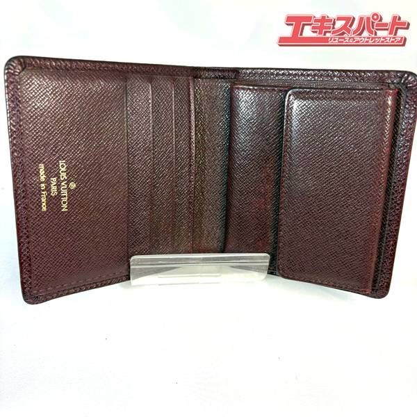 ルイヴィトン Louis Vuitton 二つ折り財布 タイガ ポルトビエ3 カルト