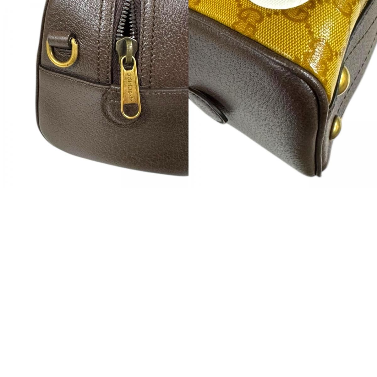 グッチ adidasコラボ ミニダッフルバッグ GGクリスタル ハンドバッグ