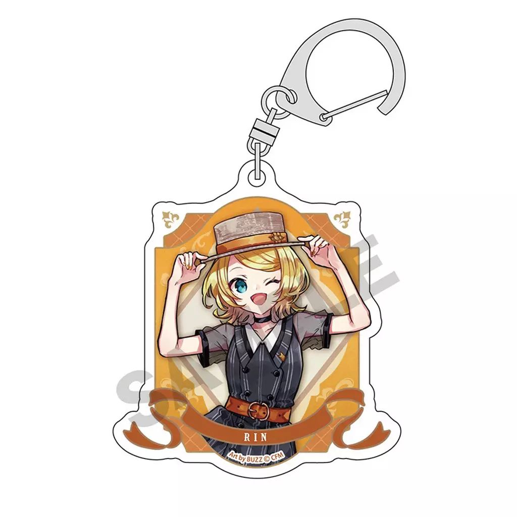 新品】キーホルダー [新品] 鏡音リン アクリルキーホルダー レトロ