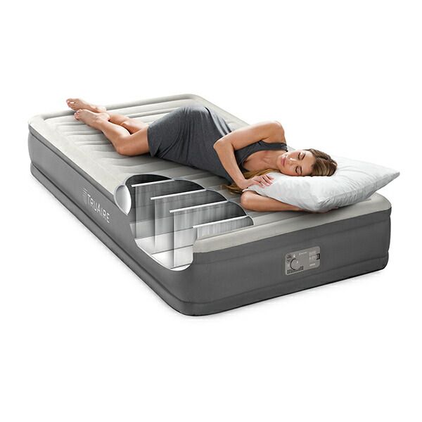新品】 インテックス Intex エアーベッド シングル 電動ポンプ内蔵