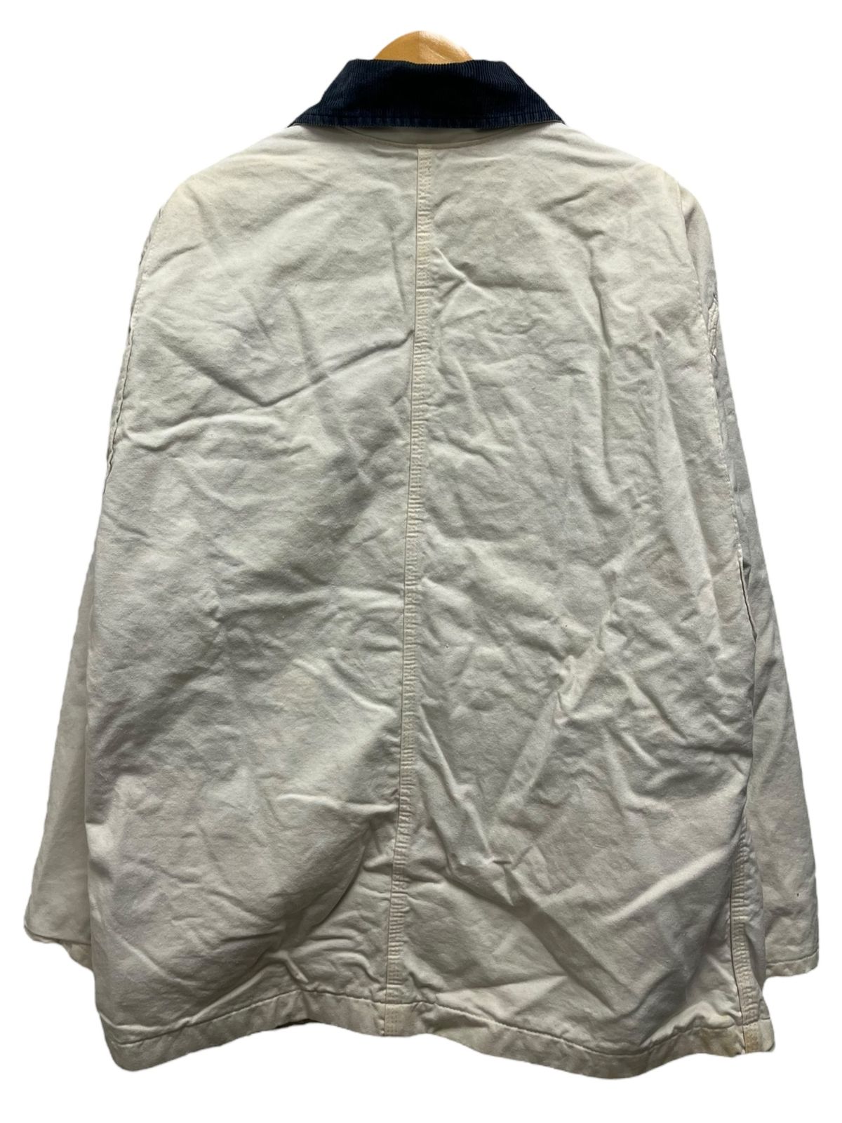 DICKIES ディッキーズ コットンカバーオール 裏チェック L ホワイト系×ネイビー メンズ 199