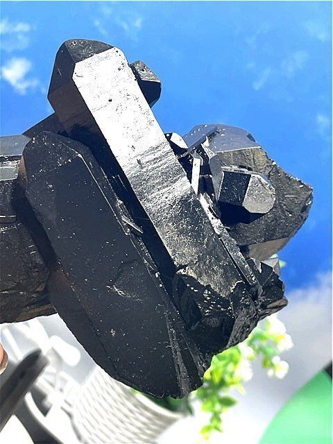 1030gAAA級【魔除け】◇天然モリオン(黒水晶）クラスターB88C6/166C19A