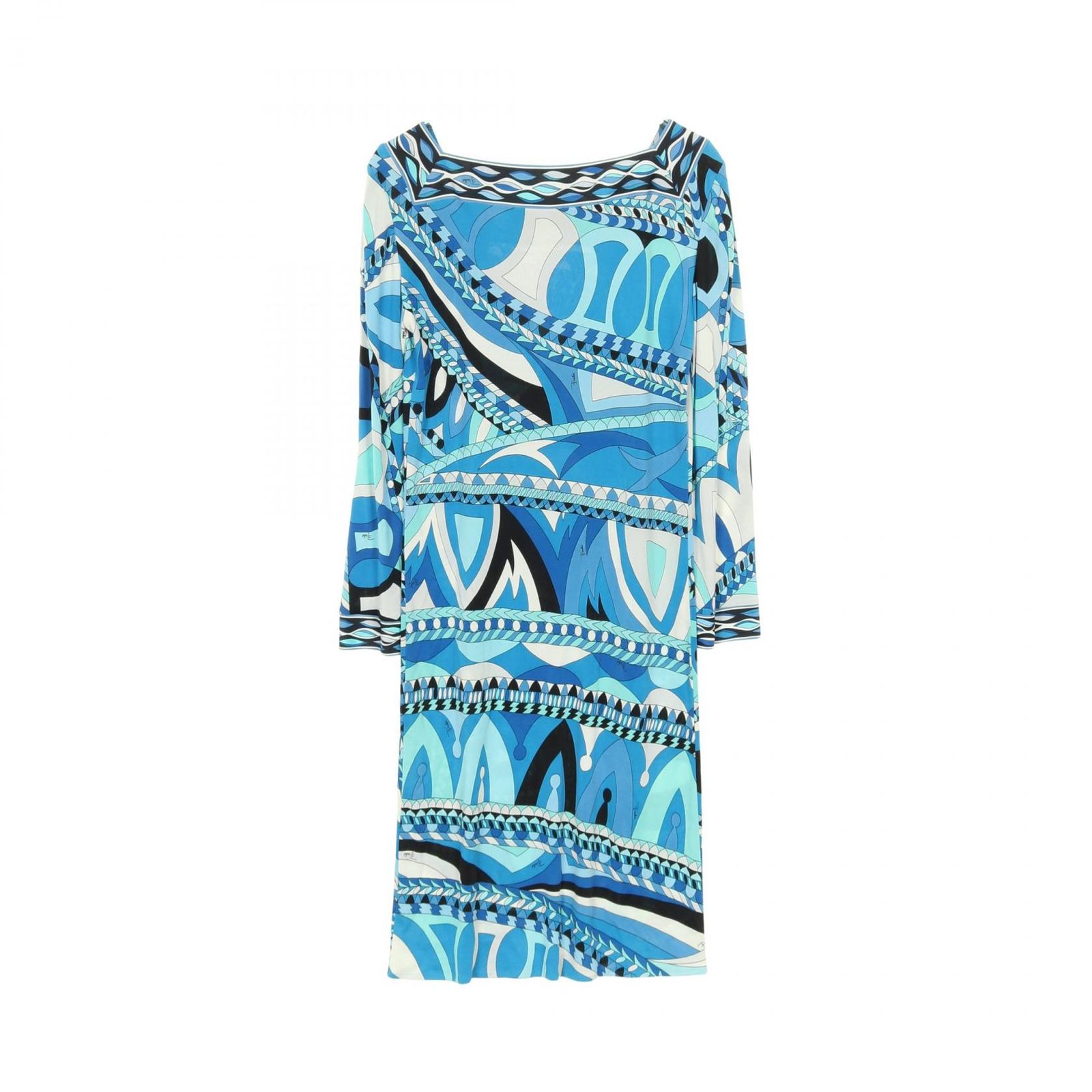 エミリオプッチ Emilio Pucci ワンピース ブルー系 レーヨン