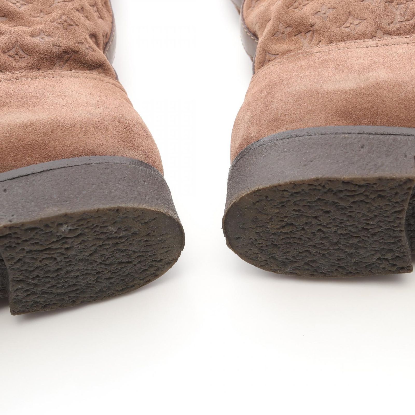 ルイ ヴィトン LOUIS VUITTON ブーツ モノグラム ブラウン ムートン レディース B