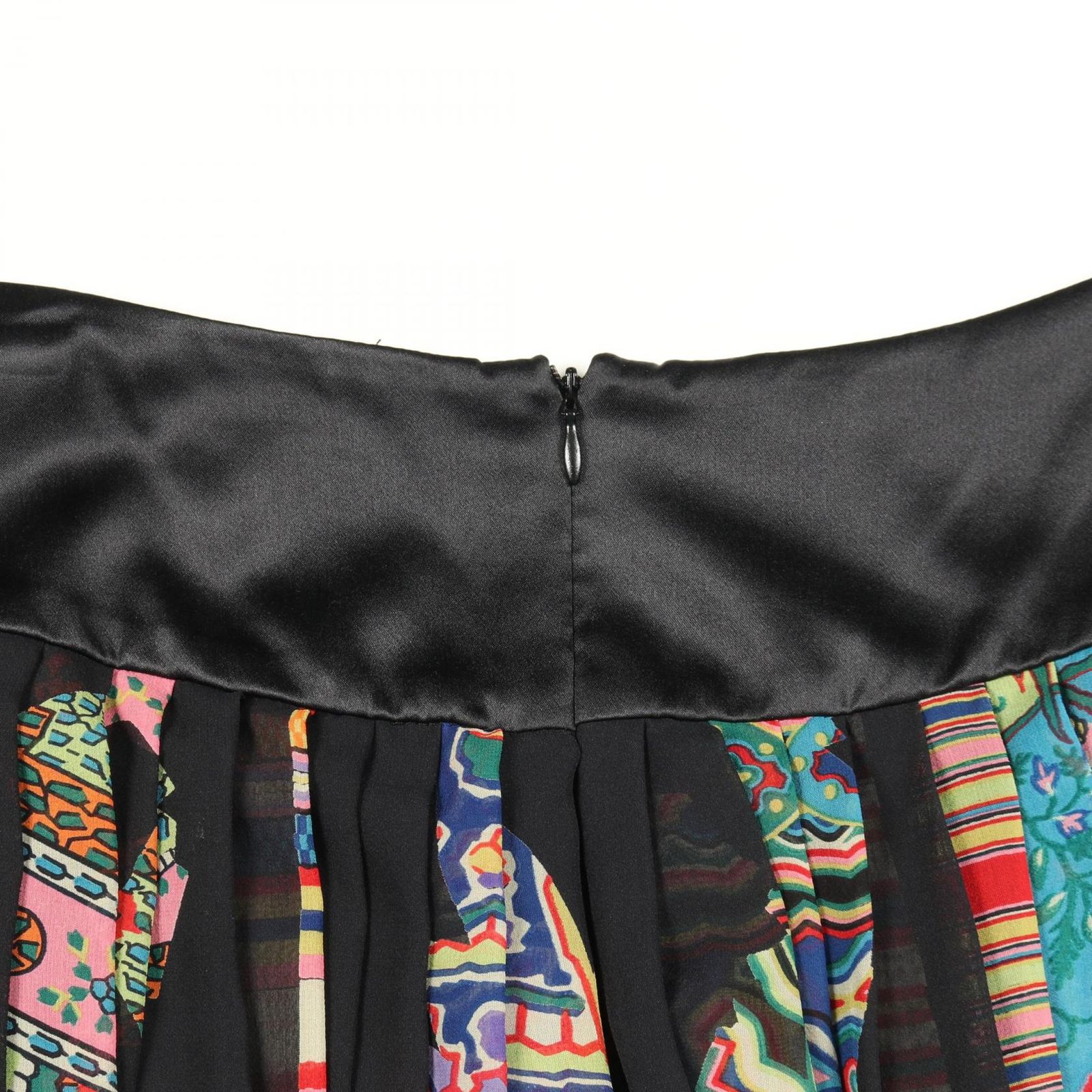 エトロ ETRO スカート プリーツフリル 42-12778-4239 ブラック/マルチ