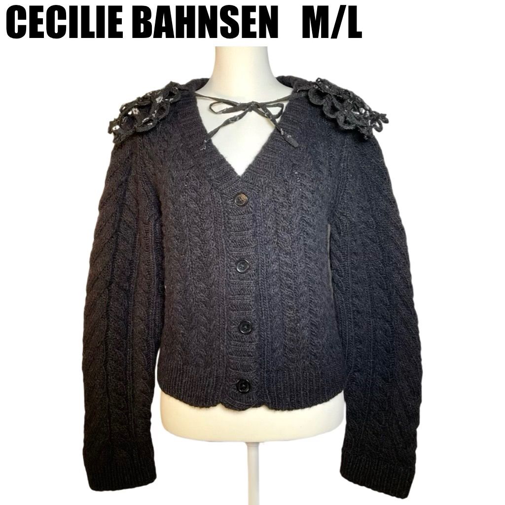 セシリーバンセン カーディガン 付け襟 M/L CECILIE BAHNSEN - メルカリ