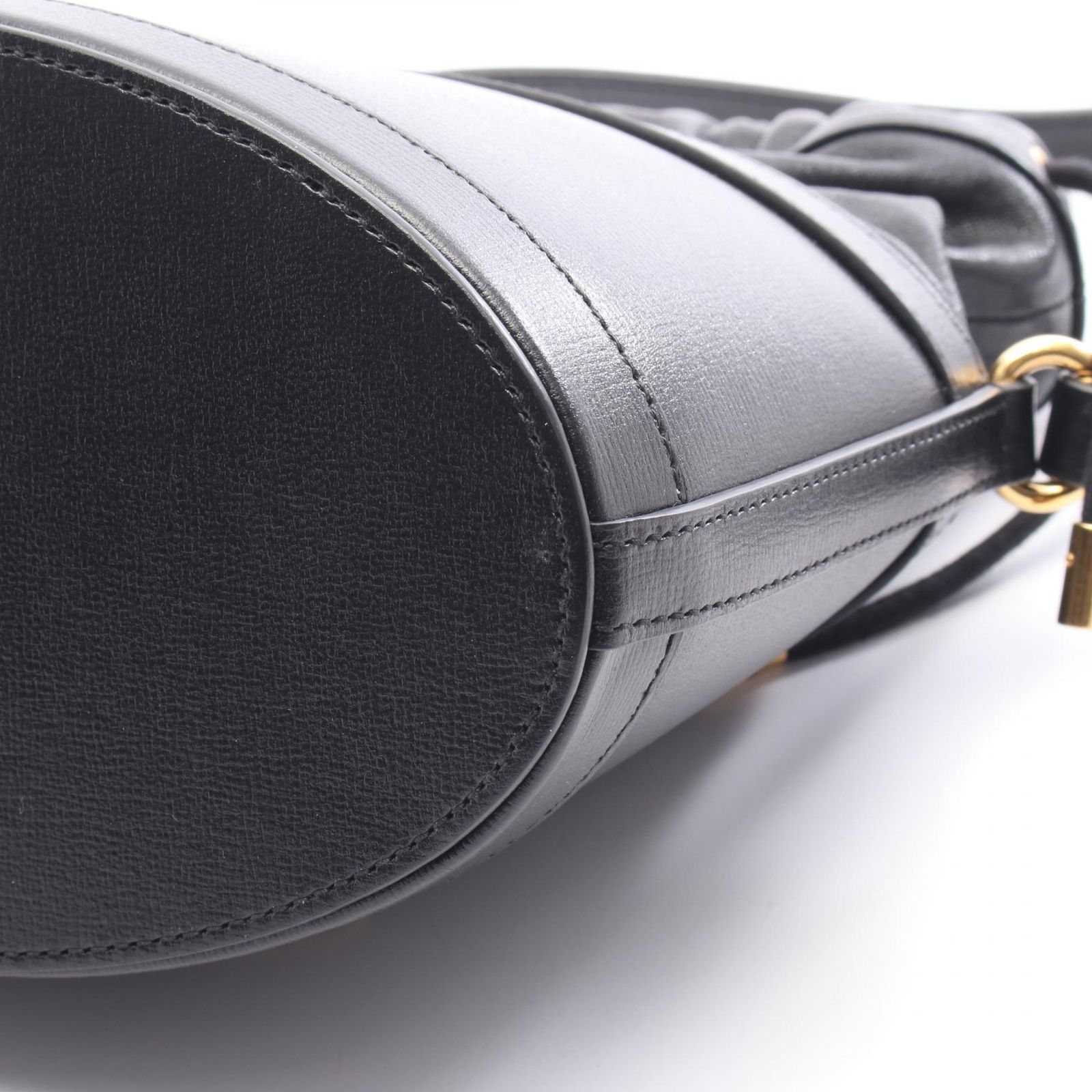 グッチ GUCCI ホースビット バケットバッグ ショルダーバッグ バッグ レザー レディース ブラック系 602118 【中古】 グッチ GUCCI ショルダーバッグ ホースビット バケットバッグ 602118