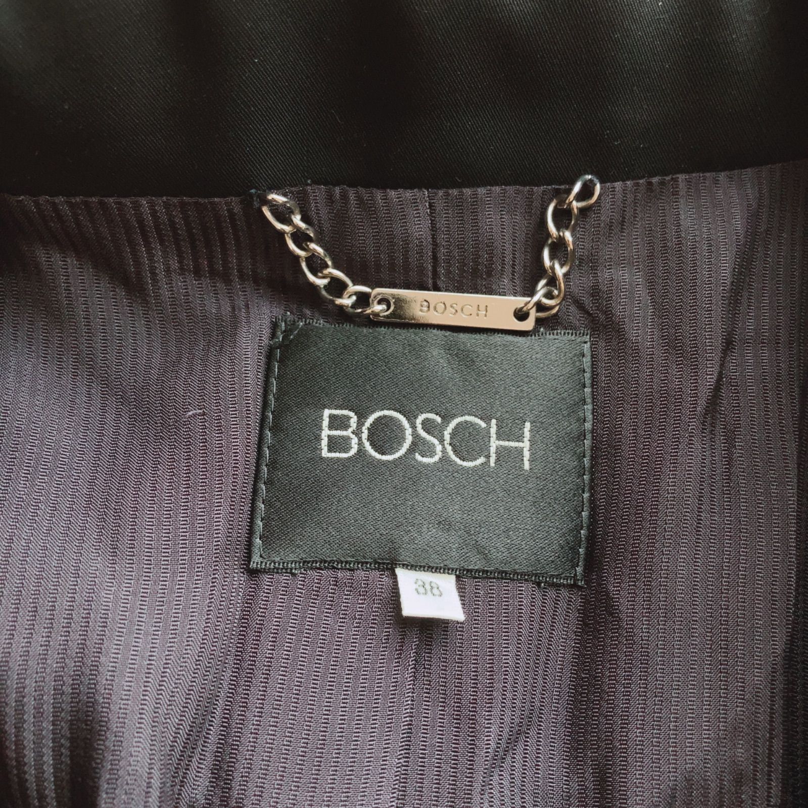 RE261【美品】BOSCH ボッシュ テーラードジャケット 黒 ブラック 