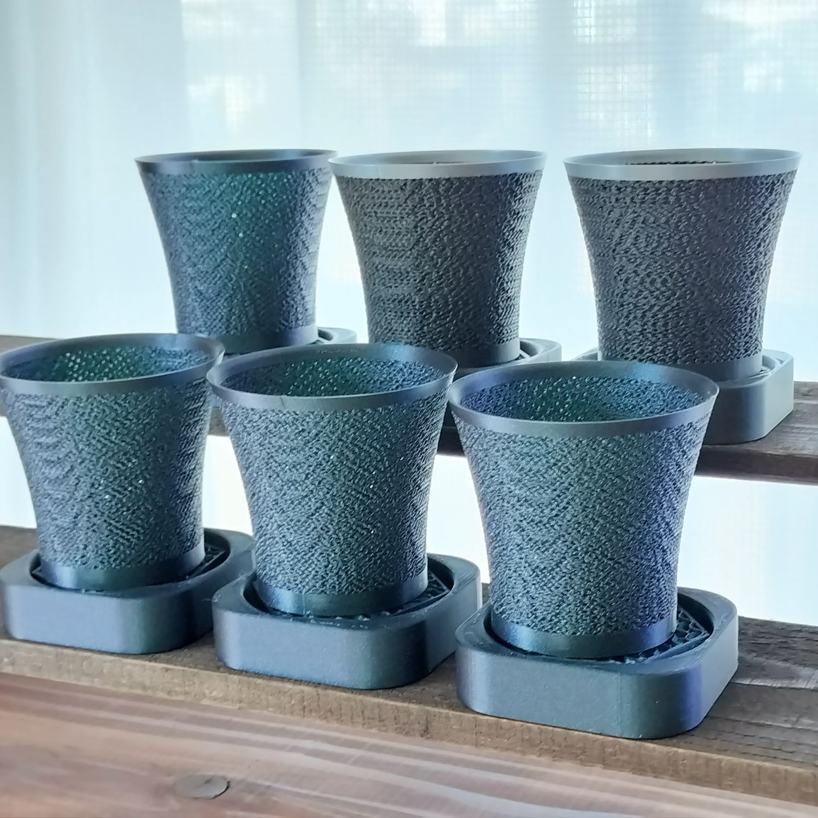 ブラックフライデーセール 1点限り 3Dプリンター鉢 6個 ジャイロイド