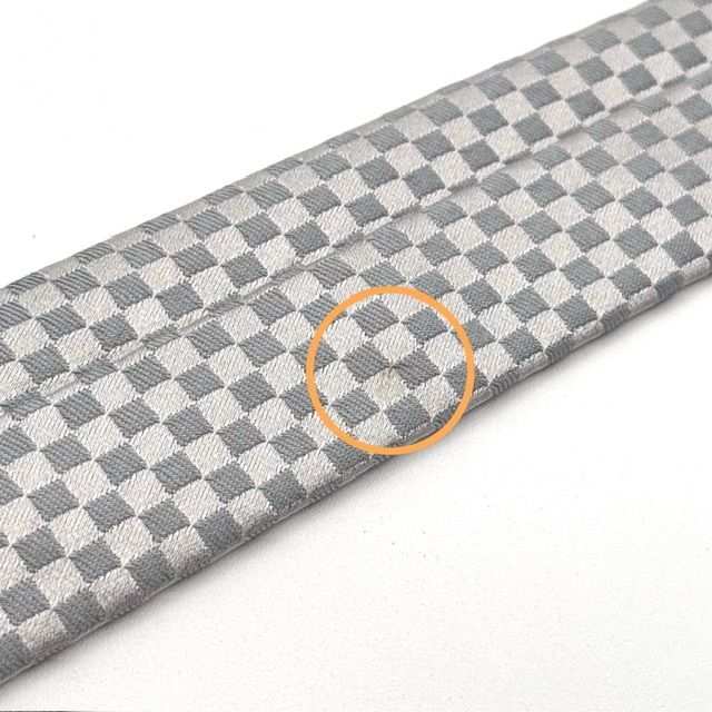 ルイヴィトン マイクロ ダミエ シルバー 銀色 ネクタイ - メルカリ