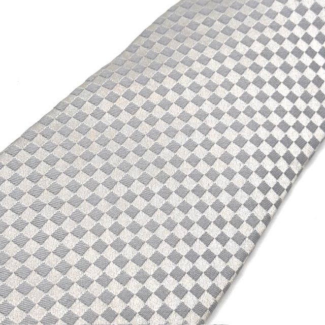 ルイヴィトン マイクロ ダミエ シルバー 銀色 ネクタイ - メルカリ