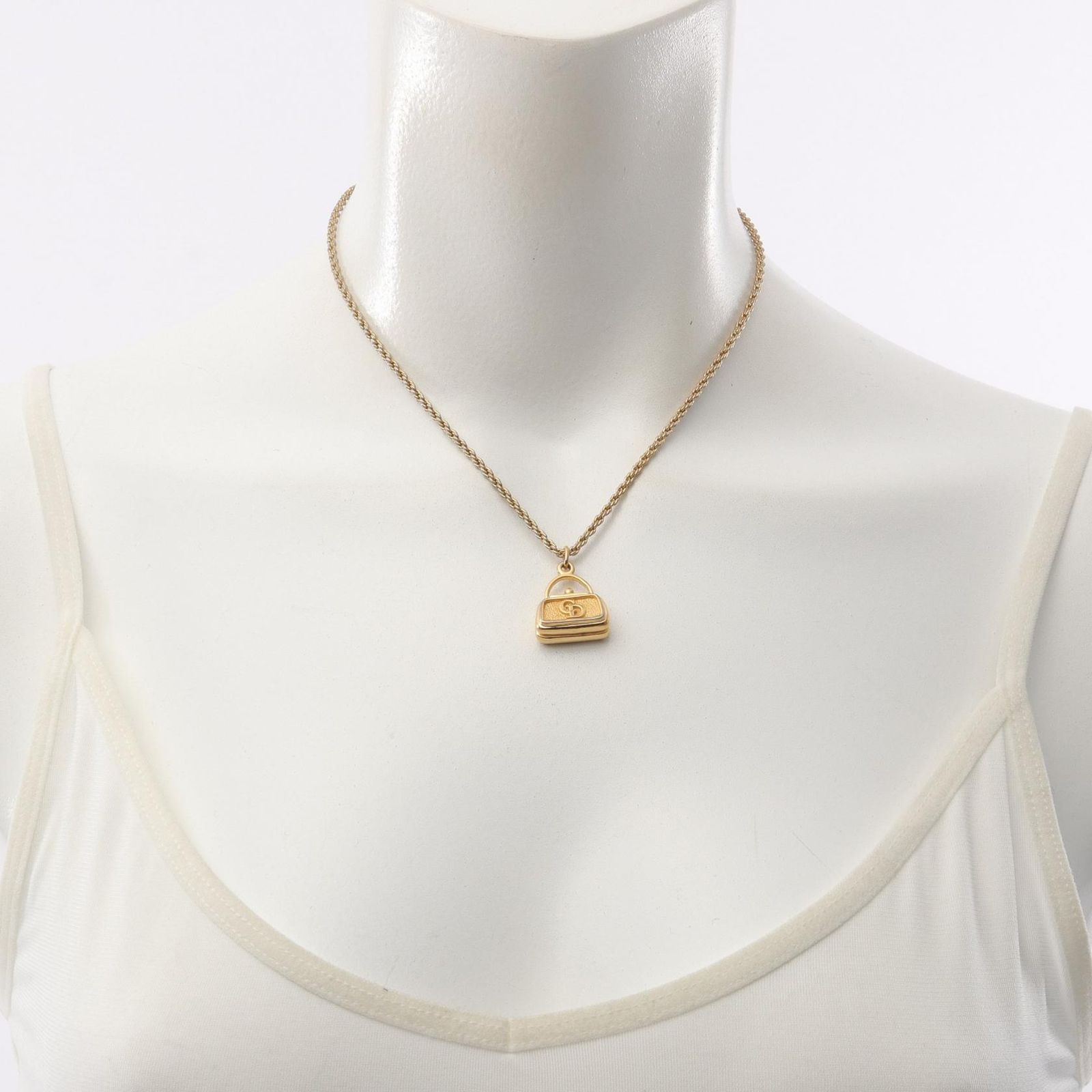 クリスチャンディオール Christian Dior ネックレス CDロゴ バッグ