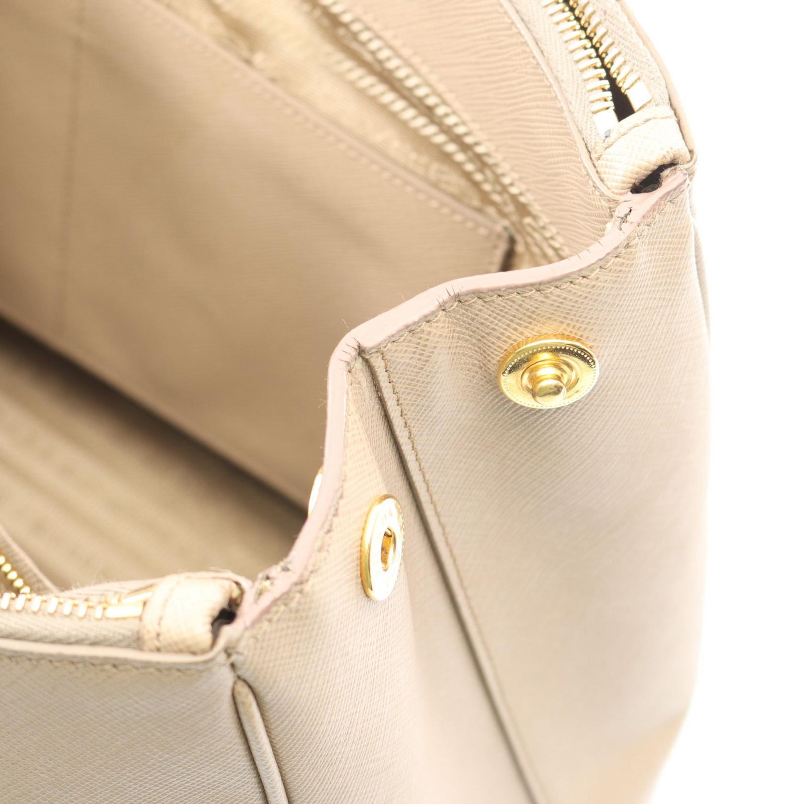 プラダ PRADA ハンドバッグ ガレリア B1786S グレージュ サフィアーノ 