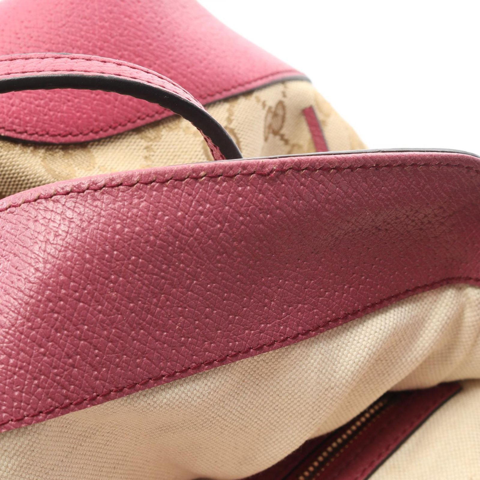 グッチ GUCCI ブリー GGキャンバス ハンドバッグ バッグ キャンバス レザー レディース ベージュ系 / ピンク系 353120 【中古】 グッチ GUCCI ハンドバッグ ブリー GGキャンバス 353120 ベージュ