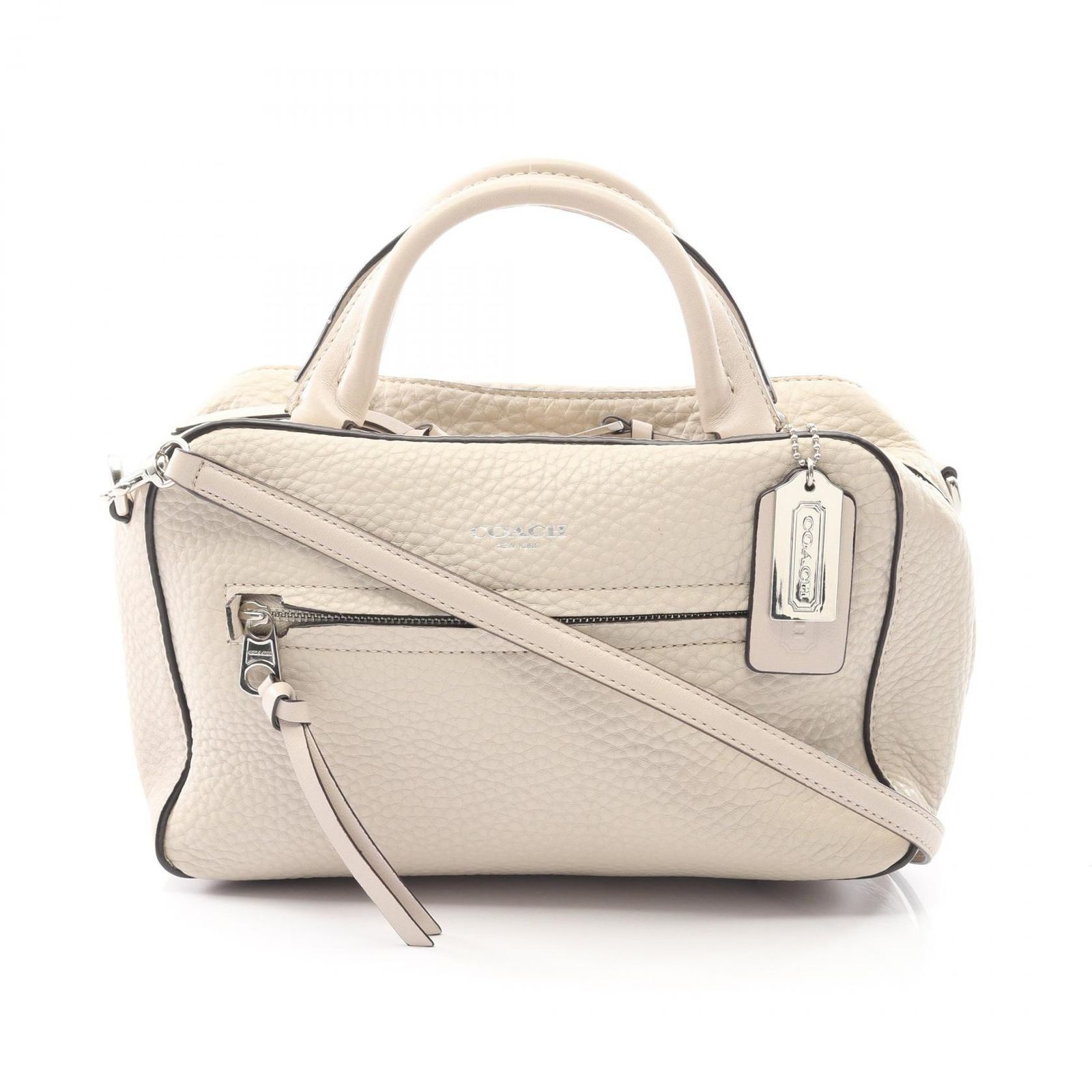 コーチ COACH ブリーカー スモール トースター サッチェル ハンドバッグ バッグ レザー レディース ベージュ系 30446 【中古】 コーチ COACH ハンドバッグ ブリーカー スモール トースター