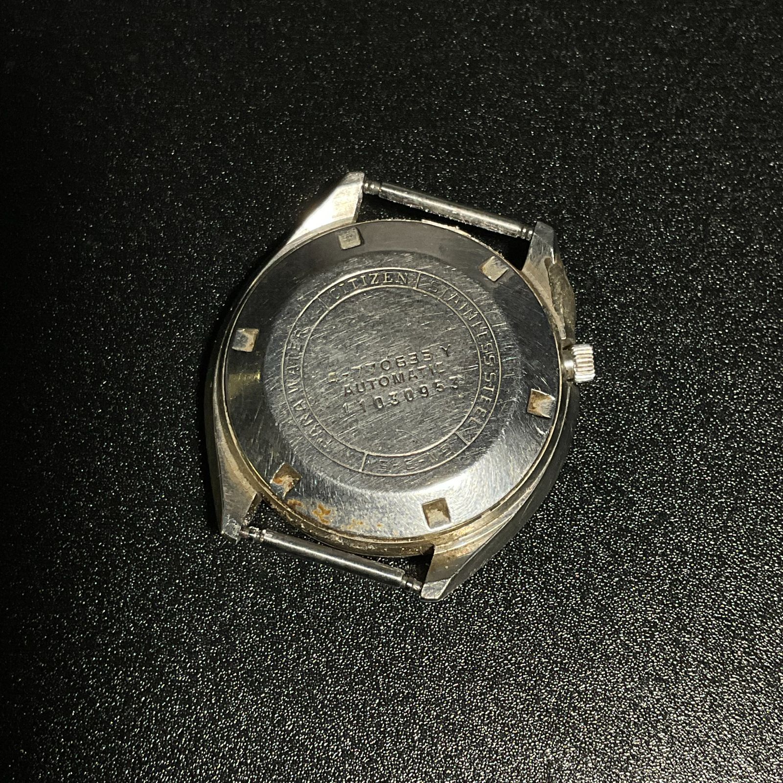  シチズン レオパード シルバー文字盤 稼働 AT フェイスのみ B25112549 アウトドア風 自動巻き時計 腕時計(アナログ)