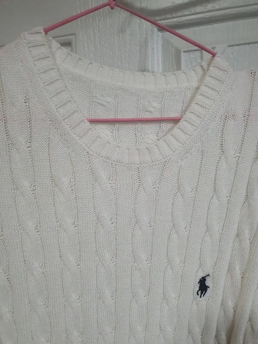 ポロ ラルフローレン ケーブル 半袖 ニット 白 - メルカリ