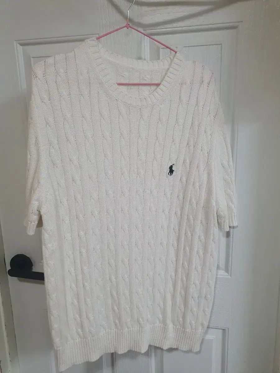 ポロ ラルフローレン ケーブル 半袖 ニット 白 - メルカリ