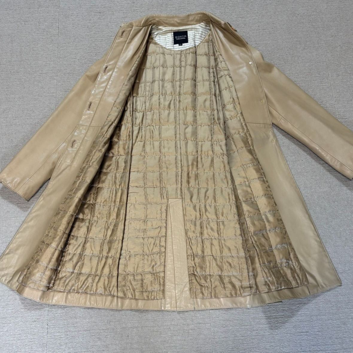 SONIA RYKIEL ソニアリキエル レザーコート 山羊革 | |オンワード樫山