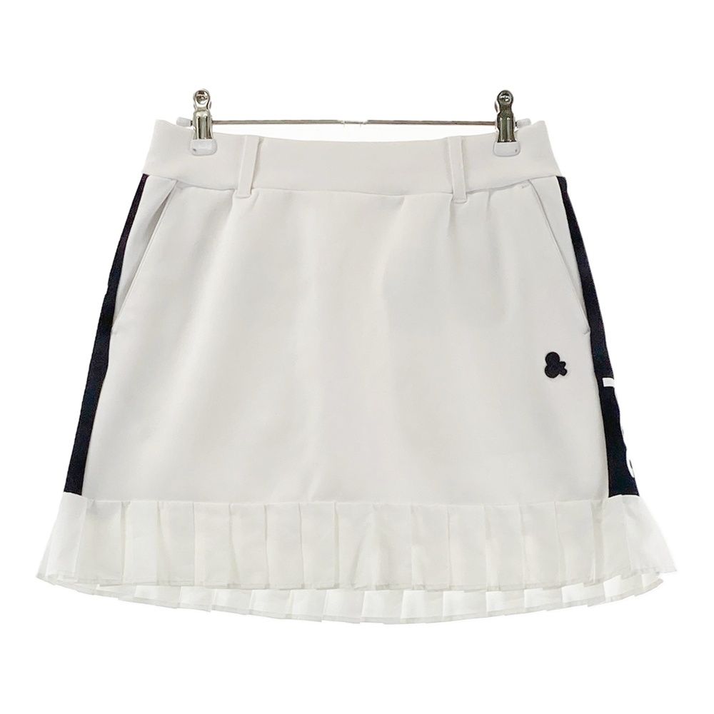 サイズ：M AND PER SE アンパスィ ストレッチスカート プリーツ切替