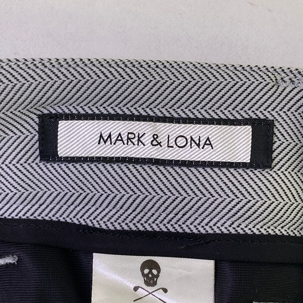 サイズ：44 MARK&LONA マークアンドロナ パンツ ヘリンボーン ブラック