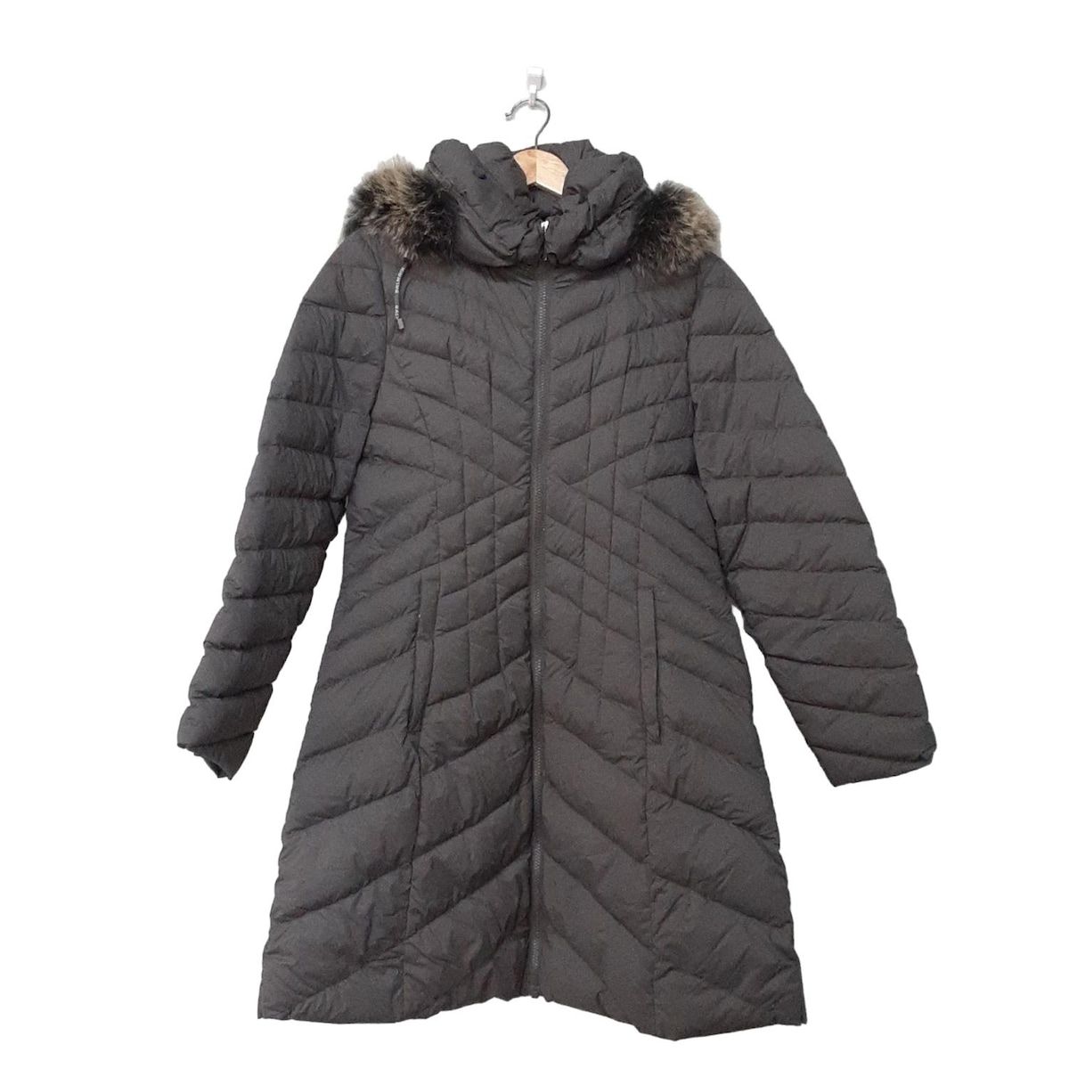 BALMAIN バルマン ダウンコート サイズM レディース ダークグレー 長袖 フォックス 冬
