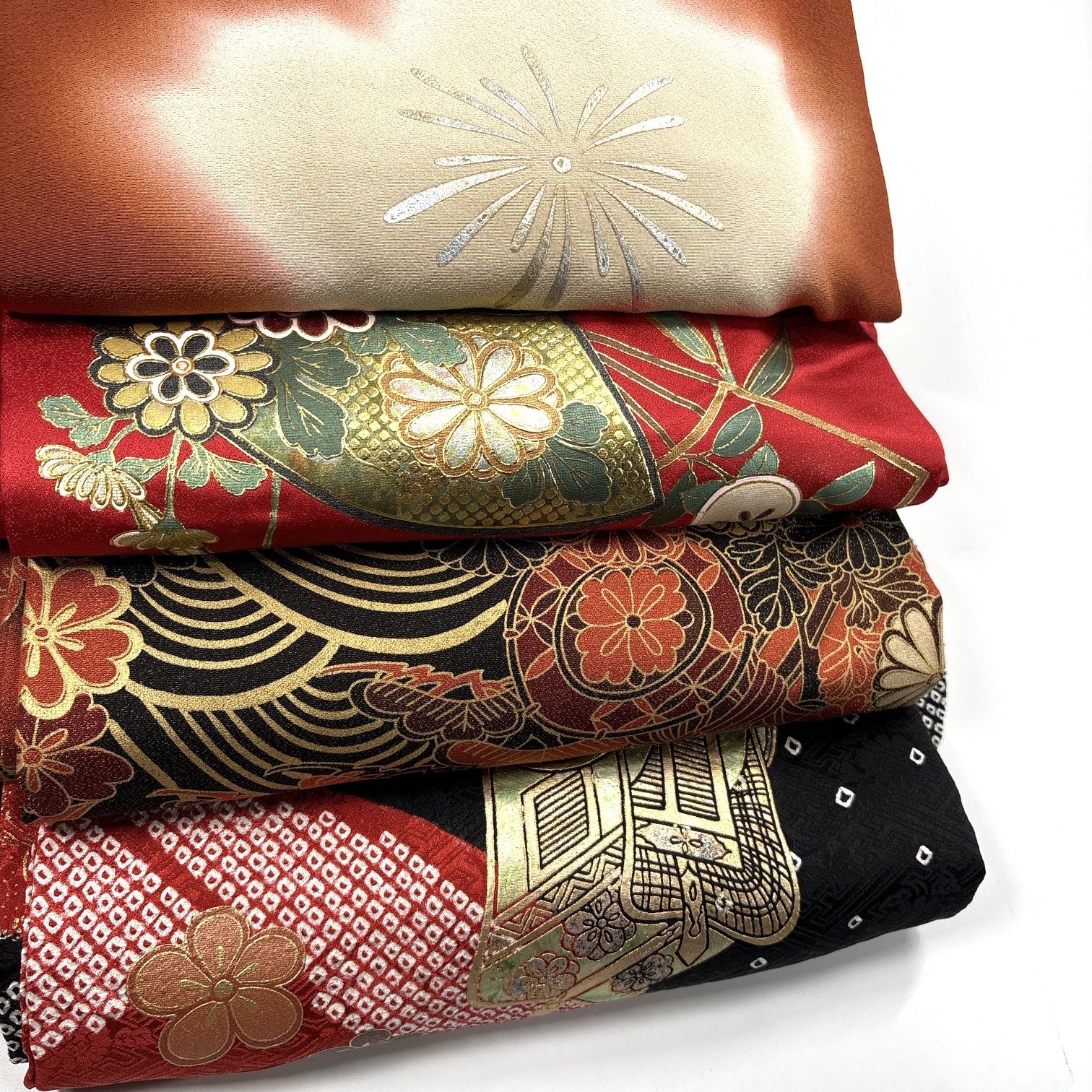 振袖 正絹 着物 同梱 リメイク用 着付け 11371