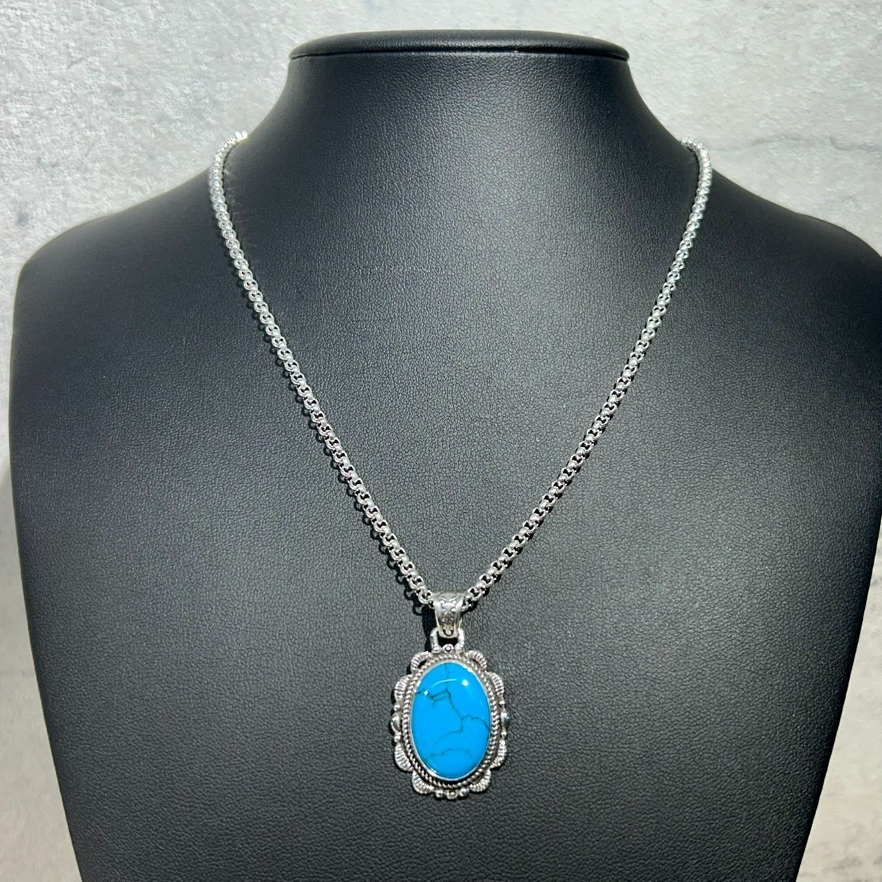 新品未使用 Silver925 シルバー925 ターコイズ ペンダントトップ