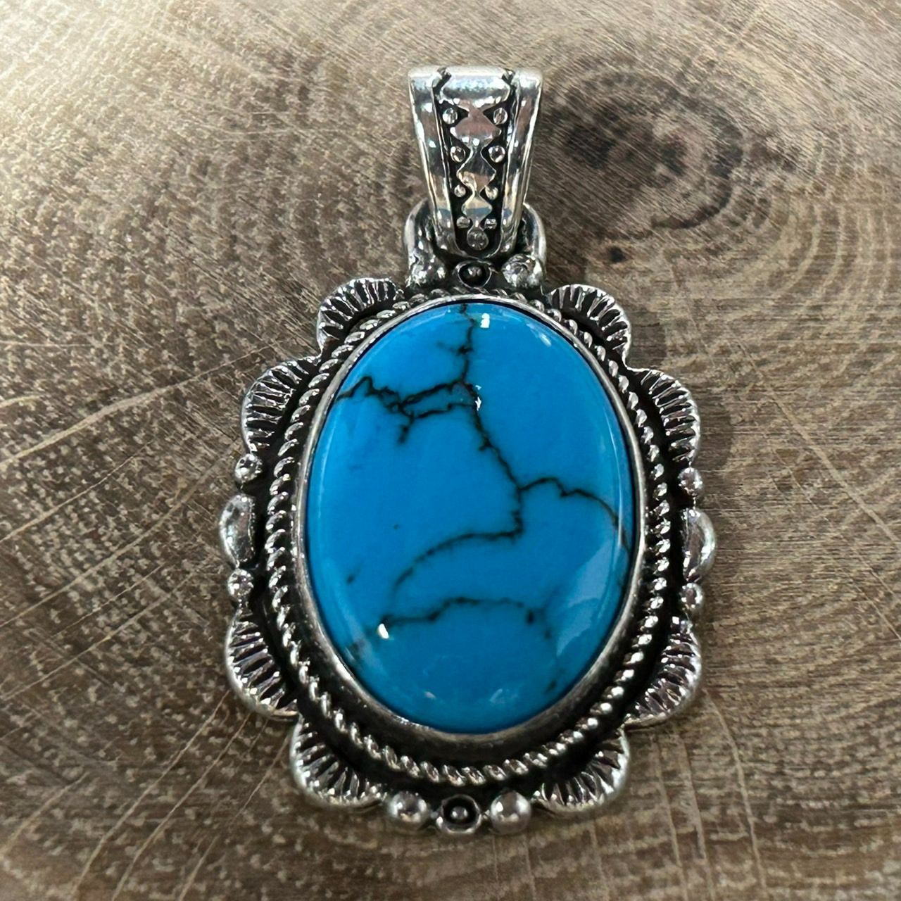 ターコイズ スターリングシルバー ペンダント 新品未使用 Silver925 シルバー925 ターコイズ ペンダントトップ