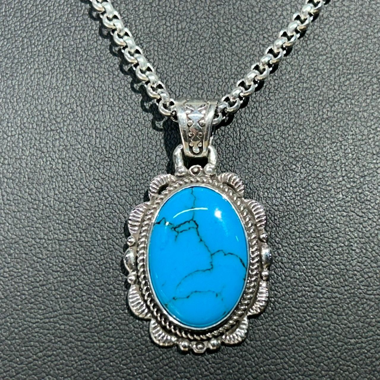 新品未使用 Silver925 シルバー925 ターコイズ ペンダントトップ