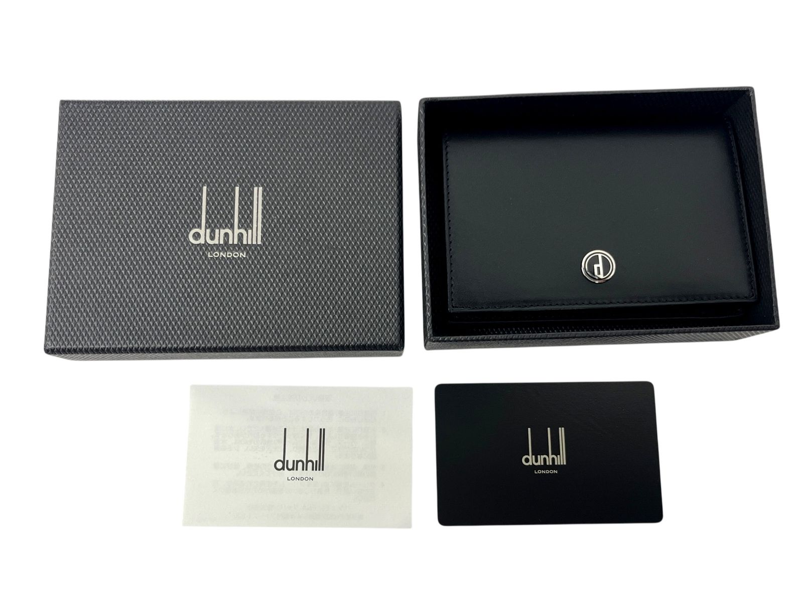dunhill (ダンヒル) レザー 名刺入れ カードケース パスケース