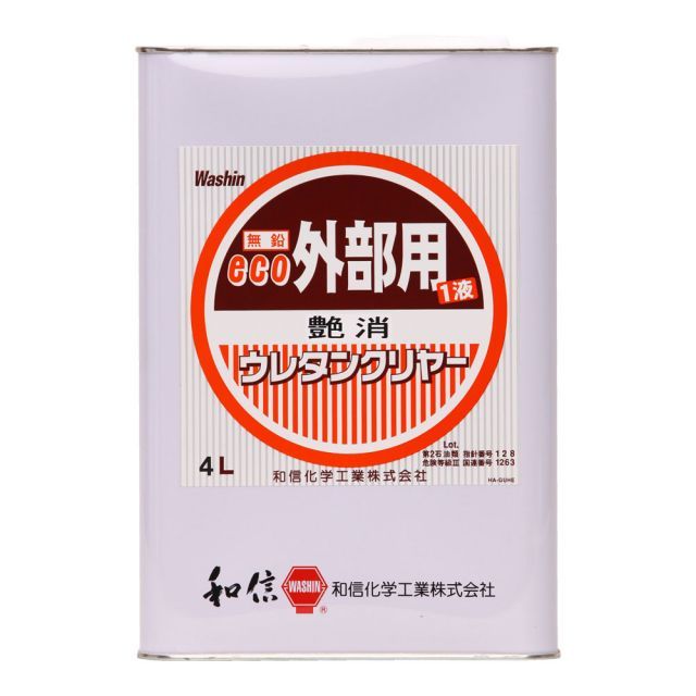 エコ外部用ウレタンクリヤー艶消4 L