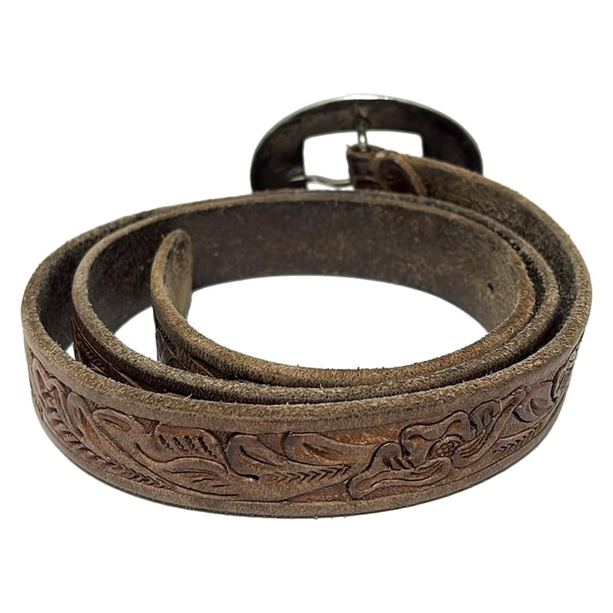 RalphLauren ラルフローレン ベルト M ダークブラウン シルバー レザー