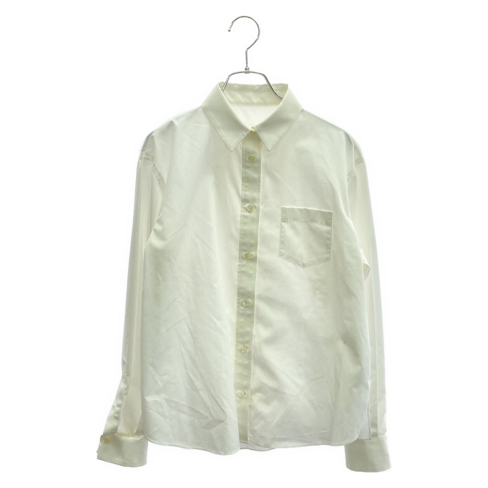 Sacai サカイ 22-06001 レースシャツ ホワイト 長袖シャツ 【公式通販】