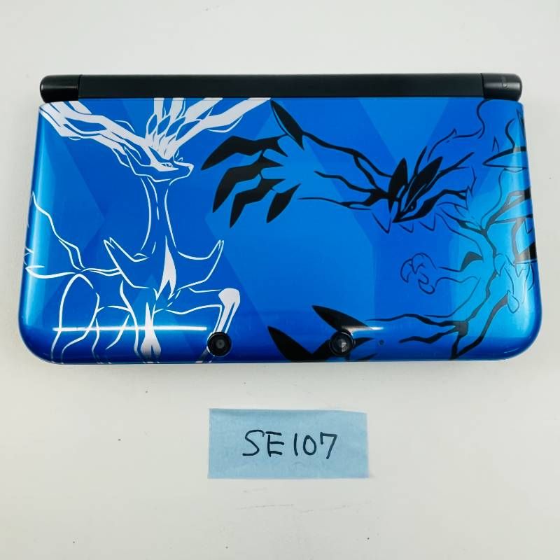 SE 107 モデル Nintendo 3 DSLL ポケットモンスター Xパック ゼルネアス イベルタル ブルー 本体 タッチペン 任天堂 ニンテンドー DS 携帯型ゲーム機 ポケモン コラボ商品 オリジナルデザイン