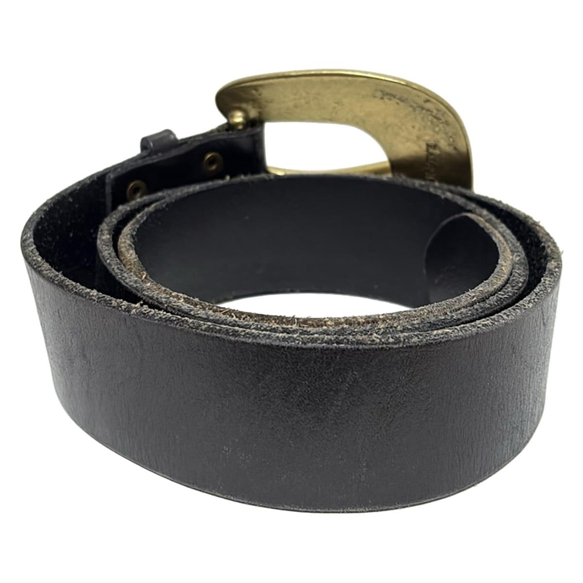 POLObyRalphLauren ポロラルフローレン ベルト M 黒 ゴールド レザー