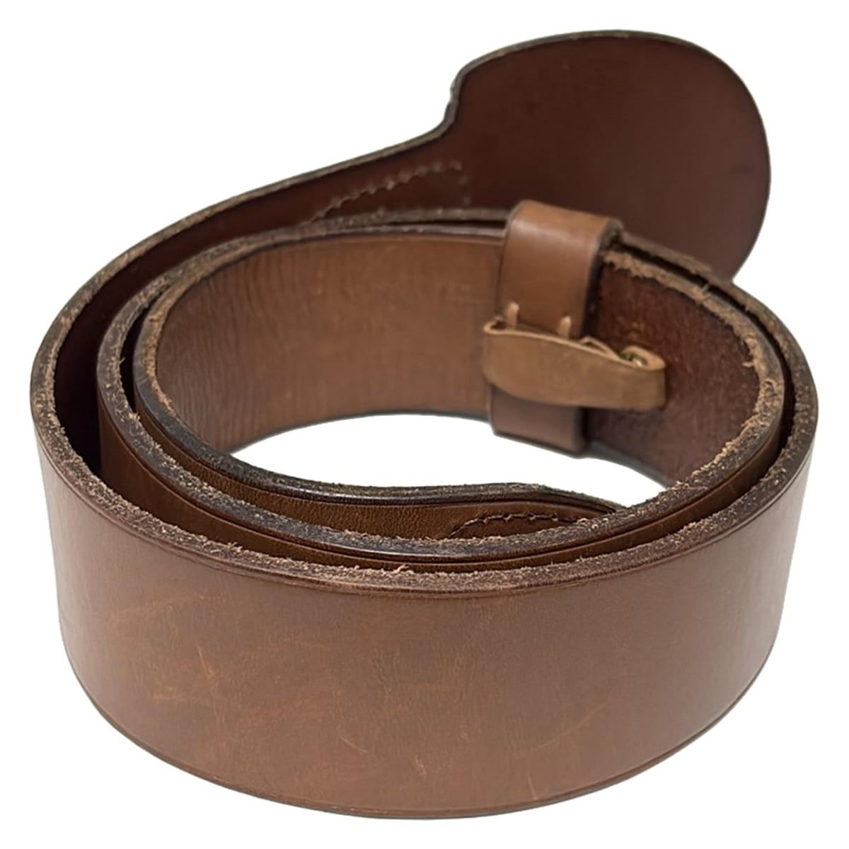 RalphLauren ラルフローレン ベルト M ブラウン ゴールド レザー 大人可愛い ミニマル