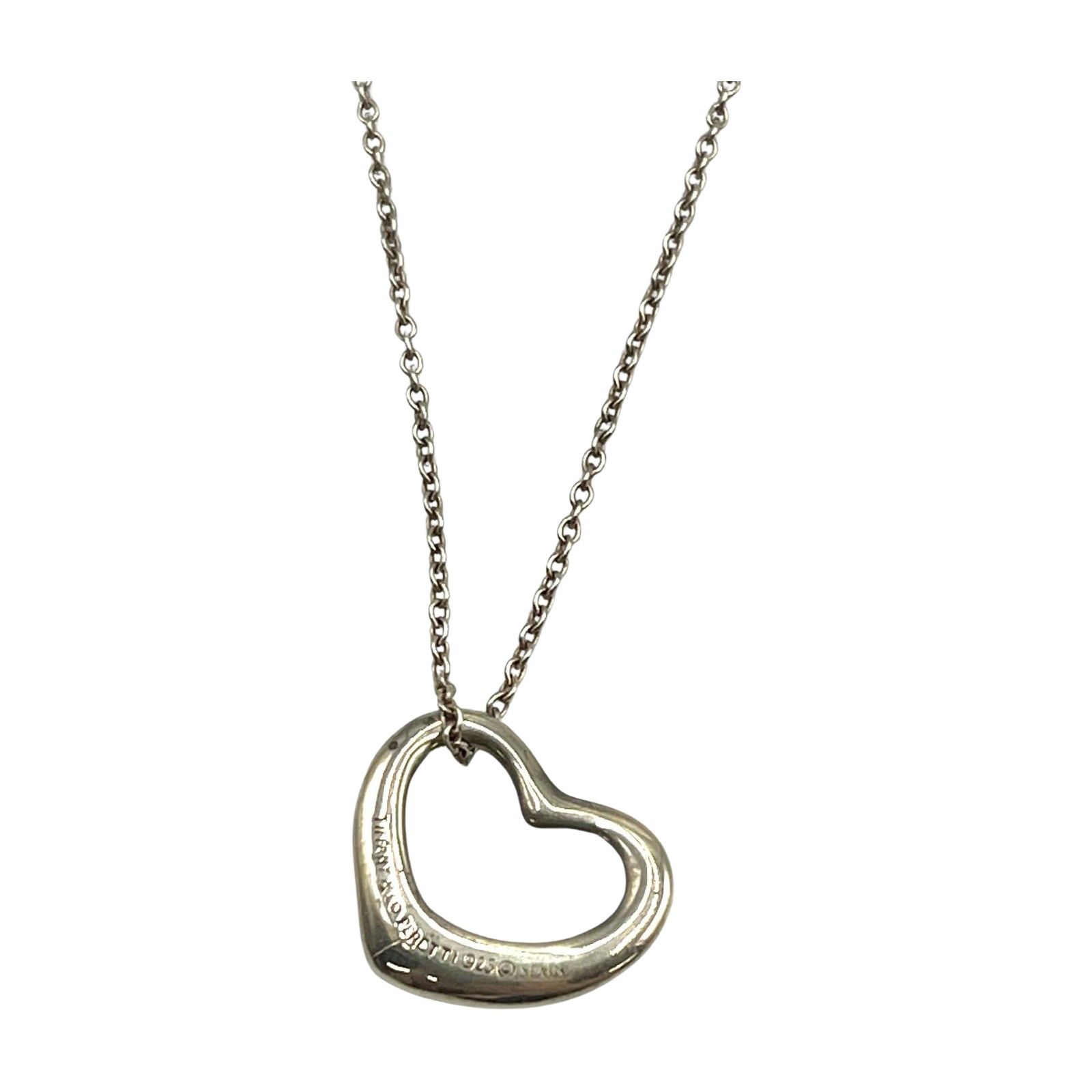 ティファニー TIFFANY&Co. ネックレス オープンハート 925 シルバー 